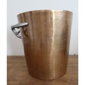 Threshold Antler Handle Champaign Bucket Ice Bucket Gold with Silver Handles